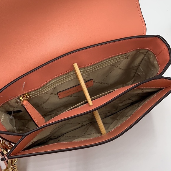 MICHAEL KORS CARMEN MEDIUM CONVERTIBLE SHOULDER BAG SHERBERT COLOR - Picture 13 of 16